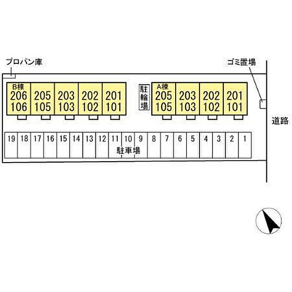 サングリエ　B 201｜茨城県神栖市大野原３丁目(賃貸アパート1LDK・2階・32.18㎡)の写真 その16