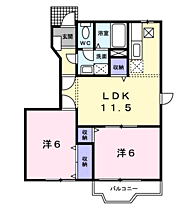 Ｋ・レジデンスII 101 ｜ 茨城県神栖市深芝南４丁目8番地10（賃貸アパート2LDK・1階・51.79㎡） その2