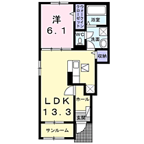 チェリーブロッサム 101 ｜ 茨城県神栖市深芝483-1（賃貸アパート1LDK・1階・50.01㎡） その2