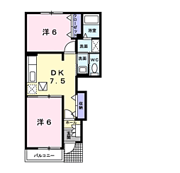 間取図画像 2DK