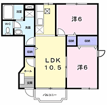 ヴィラ　サンライズ　ドリームII 103 ｜ 茨城県神栖市深芝南４丁目5番地6（賃貸アパート2LDK・1階・51.79㎡） その2