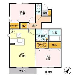 間取図画像 2LDK