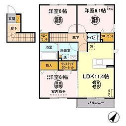 間取図画像 3LDK