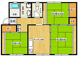 インフィナサウス1 3DKの間取図画像