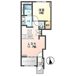 セレーノ 1LDKの間取図画像