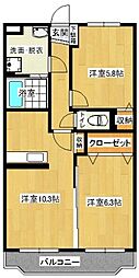 ヒルズ知手 2階