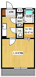 ヒルズ長栖 1Kの間取図画像