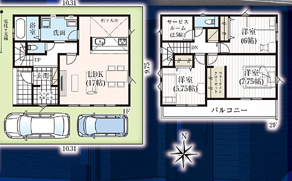 間取りを拡大表示