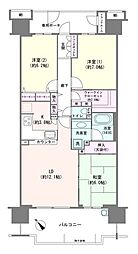 ミディオンヴィラージュレジデンス 3LDKの間取図画像