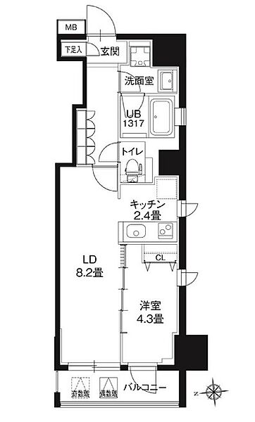 レオーネ御徒町 802｜東京都台東区台東３丁目(賃貸マンション1LDK・8階・40.50㎡)の写真 その2