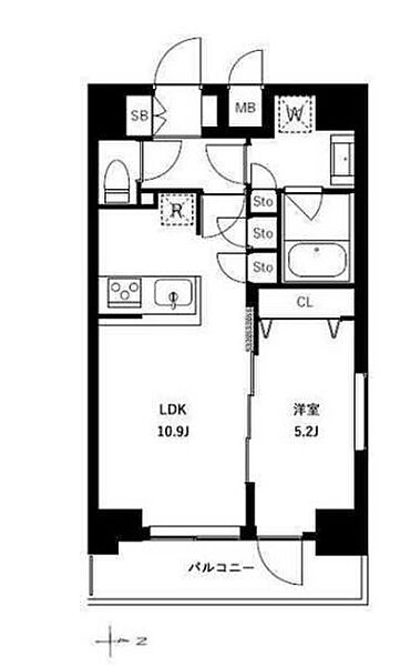 アーバンパーク浅草II 607｜東京都台東区今戸１丁目(賃貸マンション1LDK・6階・40.94㎡)の写真 その2