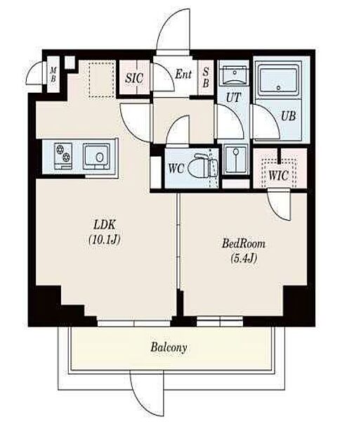 S-RESIDENCE錦糸町South 603｜東京都江東区毛利２丁目(賃貸マンション1LDK・6階・37.08㎡)の写真 その2