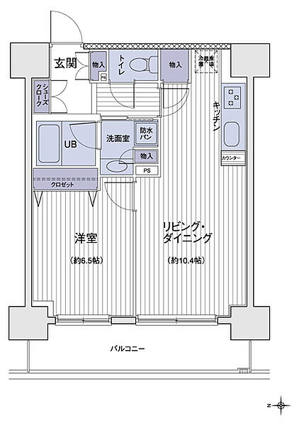 エスティメゾン大島 1206｜東京都江東区大島５丁目(賃貸マンション1LDK・12階・44.40㎡)の写真 その2