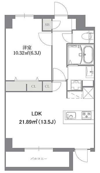 アネックスコート 203｜東京都江東区北砂６丁目(賃貸マンション1LDK・2階・47.33㎡)の写真 その2