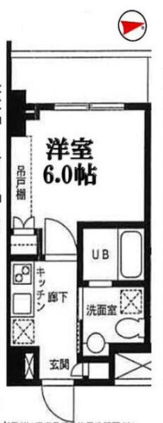 カスタリア門前仲町II 510｜東京都江東区富岡２丁目(賃貸マンション1K・5階・20.82㎡)の写真 その2