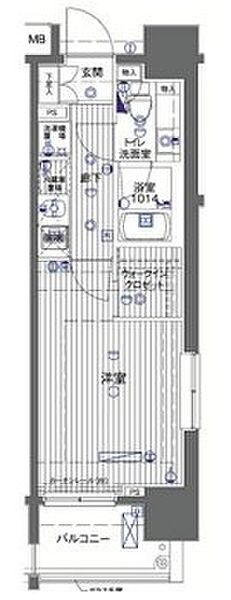 ル・リオン豊洲ウォーターフロント 901｜東京都江東区東雲１丁目(賃貸マンション1K・9階・25.35㎡)の写真 その2