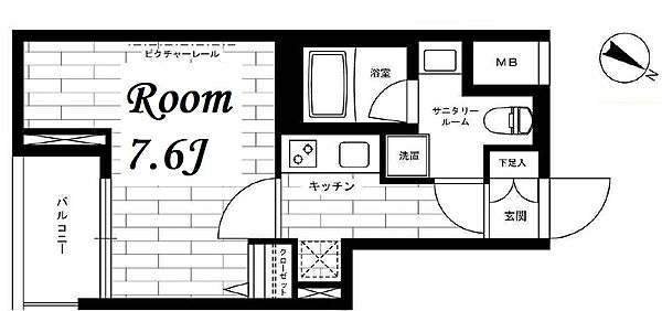 グランドコンシェルジュ日本橋水天宮 202｜東京都中央区日本橋蛎殻町２丁目(賃貸マンション1K・2階・25.68㎡)の写真 その2