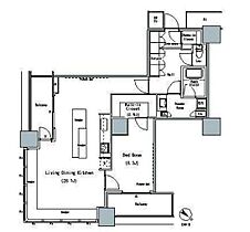 THE TOKYO TOWERS MID TOWER 1101 ｜ 東京都中央区勝どき６丁目3-2（賃貸マンション1LDK・11階・81.93㎡） その2