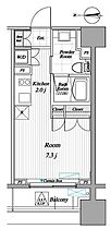 レジディア錦糸町II 502 ｜ 東京都墨田区緑４丁目24-5（賃貸マンション1R・5階・25.20㎡） その2