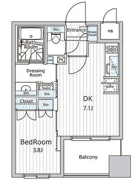 ビエラコート日本橋久松町 904｜東京都中央区日本橋久松町(賃貸マンション1DK・9階・28.01㎡)の写真 その2