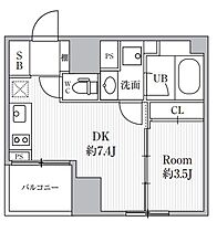 カバナプラス新富町（CAVANA SHINTOMICHO） 604 ｜ 東京都中央区新富１丁目15-8（賃貸マンション1DK・6階・25.75㎡） その2