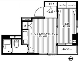 ガーデンテラスジョウトウ 303 ｜ 東京都墨田区亀沢４丁目18-5（賃貸マンション1LDK・3階・34.44㎡） その2