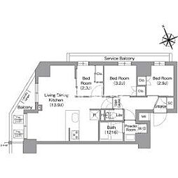 間取図画像 3LDK
