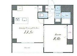 TSレジデンス東陽町 5階1LDKの間取り