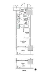 ブルックサイドレジデンス木場 2Kの間取図画像
