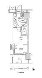 ブルックサイドレジデンス木場 2Kの間取図画像