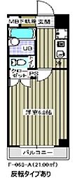 レジディア木場 1Kの間取図画像