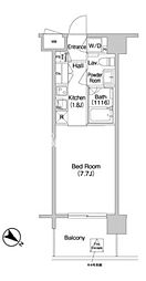 コンフォリア南砂町 1Kの間取図画像