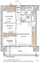 ブランシエスタ木場 3LDKの間取図画像