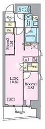 ガーデンザヴィス門前仲町 2LDKの間取図画像