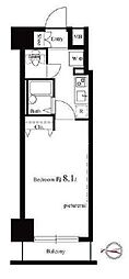 ヴェルト西大島グラーセ 1Kの間取図画像