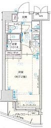 ヴェルト西大島グラーセ 1Kの間取図画像