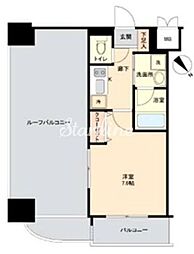 ハーモニーレジデンス門前仲町 1Kの間取図画像