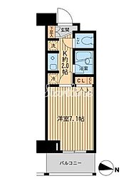 エコロジー東陽町プロセンチュリー 1Kの間取図画像