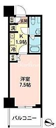 MFPRコート木場公園 1Kの間取図画像