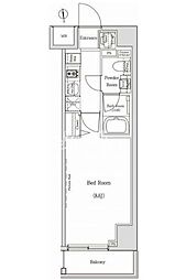 ベルグレードKSTRE 1Kの間取図画像