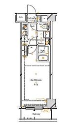 ラフィスタ東京イースト 1Kの間取図画像