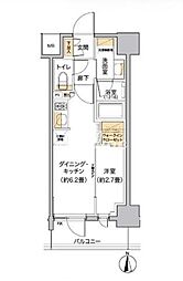 LIVIOMAISON木場 1DKの間取図画像