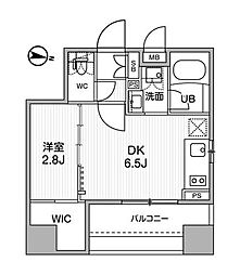 SYFORME木場2 1DKの間取図画像