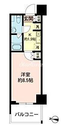 MFPRコート木場公園 1Kの間取図画像