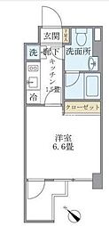 KDXレジデンス門前仲町 1Kの間取図画像