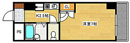 エトノ空港通り 1Kの間取図画像