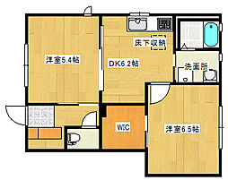グランメール20 2DKの間取図画像