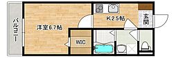 IJigozen 1Kの間取図画像