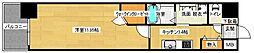 ロアール松川町 1Kの間取図画像