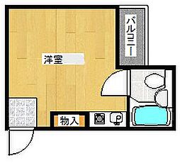 グランデ芦屋 ワンルームの間取図画像